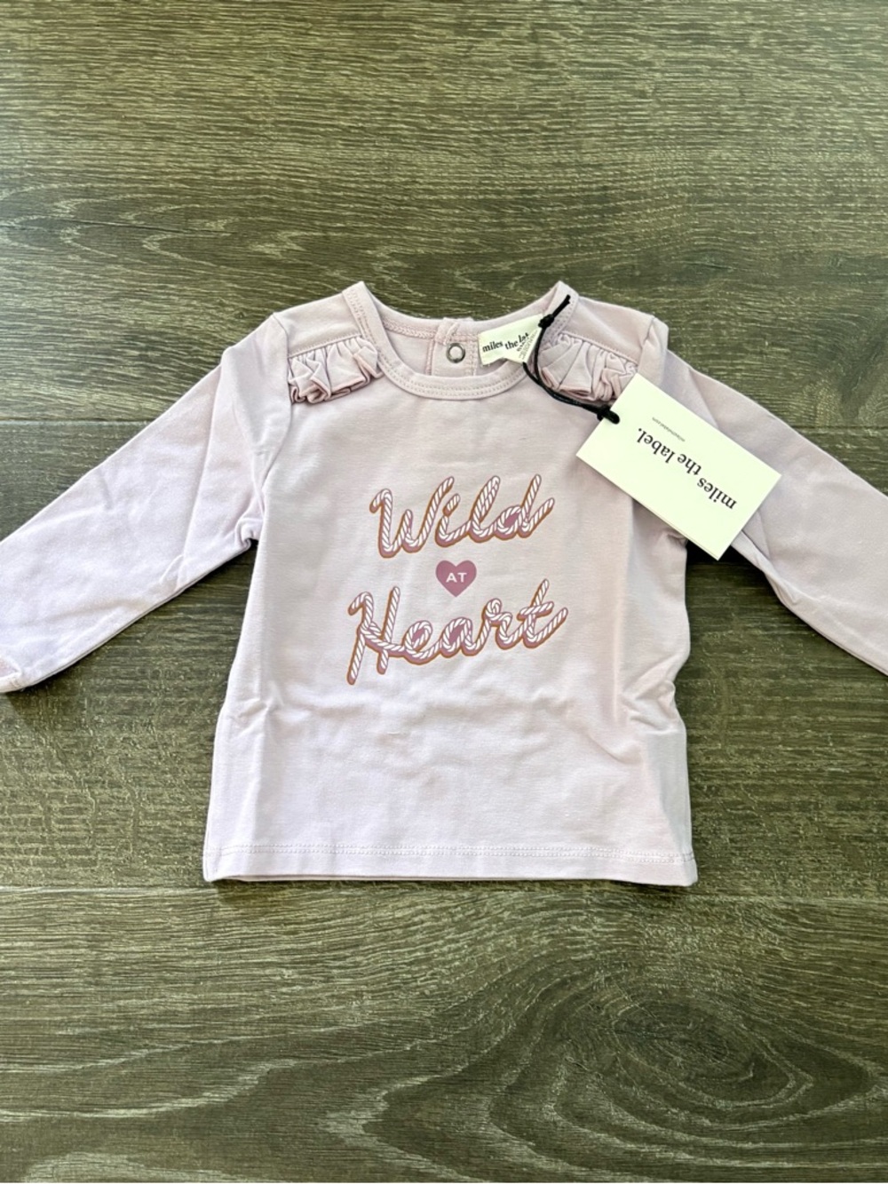 Miles the Label Wild at Heart T-Shirt - NEW! 6 Months